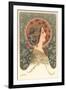Woman in Profile-null-Framed Art Print