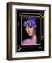 Woman In Purple Hat Frame 3-Art Deco Designs-Framed Giclee Print