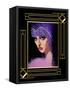 Woman In Purple Hat Frame 3-Art Deco Designs-Framed Stretched Canvas