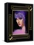 Woman In Purple Hat Frame 3-Art Deco Designs-Framed Stretched Canvas