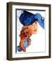 "Woman in Rain with Cocker,"April 8, 1939-Douglas Crockwell-Framed Premium Giclee Print