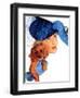 "Woman in Rain with Cocker,"April 8, 1939-Douglas Crockwell-Framed Premium Giclee Print