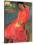 Woman in Red Dress, 1891-Paul Gauguin-Stretched Canvas
