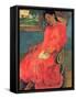 Woman in Red Dress, 1891-Paul Gauguin-Framed Stretched Canvas