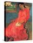 Woman in Red Dress, 1891-Paul Gauguin-Stretched Canvas