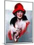 "Woman in Red Hat,"March 3, 1923-Neysa Mcmein-Mounted Giclee Print