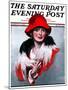 "Woman in Red Hat," Saturday Evening Post Cover, March 3, 1923-Neysa Mcmein-Mounted Giclee Print