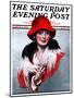 "Woman in Red Hat," Saturday Evening Post Cover, March 3, 1923-Neysa Mcmein-Mounted Giclee Print