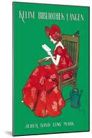 Woman in Red Reading-Ferdinand Von Reznicek-Mounted Art Print