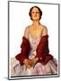 "Woman in Red Stole,"July 22, 1933-Penrhyn Stanlaws-Mounted Giclee Print