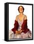 "Woman in Red Stole,"July 22, 1933-Penrhyn Stanlaws-Framed Stretched Canvas