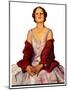 "Woman in Red Stole,"July 22, 1933-Penrhyn Stanlaws-Mounted Giclee Print