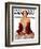 "Woman in Red Stole," Saturday Evening Post Cover, July 22, 1933-Penrhyn Stanlaws-Framed Giclee Print