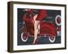 Woman in Red-Miguel Garigliano-Framed Giclee Print