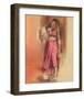 Woman in Red-Talantbek Chekirov-Framed Art Print