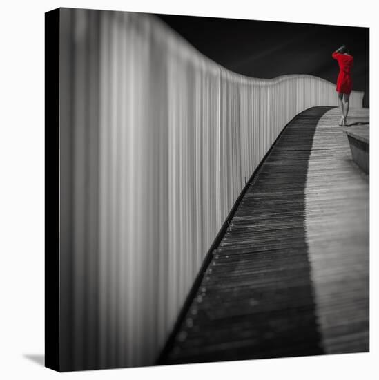 Woman In Red-Marco Antonio-Stretched Canvas