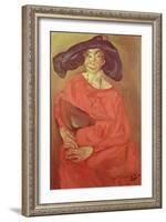 Woman in Red-Chaim Soutine-Framed Giclee Print