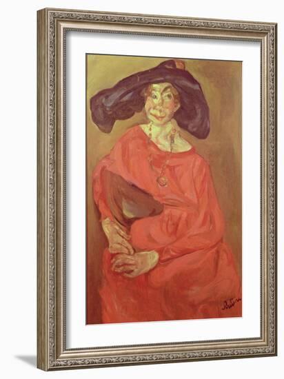 Woman in Red-Chaim Soutine-Framed Giclee Print