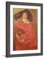 Woman in Red-Chaim Soutine-Framed Giclee Print