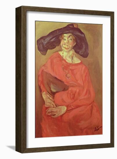 Woman in Red-Chaim Soutine-Framed Giclee Print