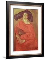 Woman in Red-Chaim Soutine-Framed Giclee Print
