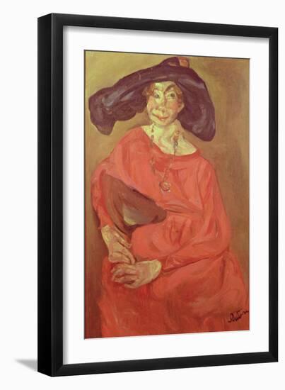Woman in Red-Chaim Soutine-Framed Giclee Print