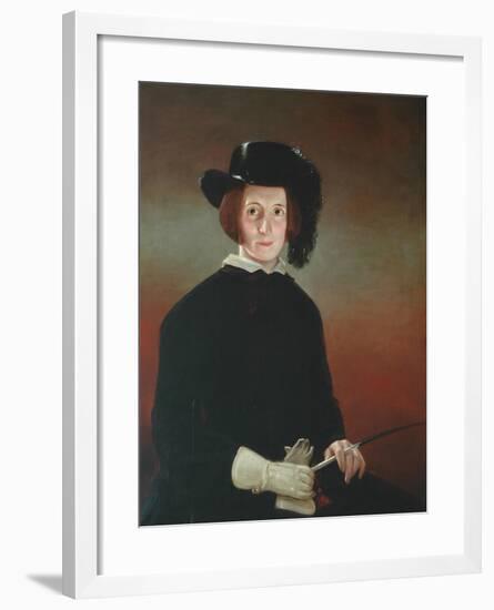 Woman in Riding Habit-null-Framed Giclee Print