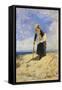 Woman in Sand, Circa 1875-Giuseppe De Nittis-Framed Stretched Canvas