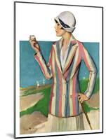 "Woman in Sandtrap,"June 9, 1928-Penrhyn Stanlaws-Mounted Giclee Print