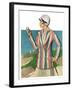 "Woman in Sandtrap,"June 9, 1928-Penrhyn Stanlaws-Framed Premium Giclee Print