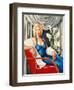 Woman in Sapphire Blue Dress-Catherine Abel-Framed Giclee Print