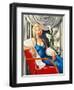 Woman in Sapphire Blue Dress-Catherine Abel-Framed Giclee Print