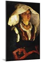 Woman in Sardinian Costume, Ca 1875-Michele Cammarano-Mounted Giclee Print