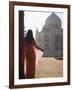 Woman in Sari at Taj Mahal, Agra, Uttar Pradesh, India (Mr)-Ian Trower-Framed Photographic Print