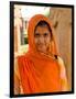 Woman in Sari Dress at Qutub Minar Complex, New Delhi, India-Bill Bachmann-Framed Photographic Print