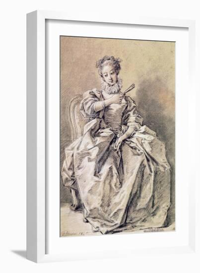 Woman in Spanish Costume-Francois Boucher-Framed Giclee Print