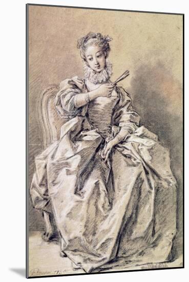 Woman in Spanish Costume-Francois Boucher-Mounted Giclee Print