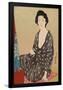 Woman in Summer Clothing.-Hashiguchi Goyo-Framed Poster