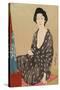 Woman in Summer Clothing.-Hashiguchi Goyo-Stretched Canvas