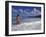 Woman in Surf, British Virgin Islands, Caribbean-Greg Johnston-Framed Photographic Print