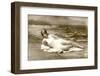 Woman in swimsuit, 1900 photo-French School-Framed Photographic Print