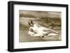 Woman in swimsuit, 1900 photo-French School-Framed Photographic Print