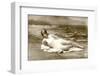 Woman in swimsuit, 1900 photo-French School-Framed Photographic Print