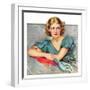 "Woman in Teal,"March 11, 1933-Marland Stone-Framed Giclee Print