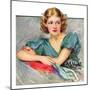 "Woman in Teal,"March 11, 1933-Marland Stone-Mounted Giclee Print