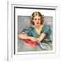 "Woman in Teal,"March 11, 1933-Marland Stone-Framed Giclee Print