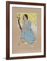 Woman in the Blue Dress-R^ Bienert-Framed Limited Edition