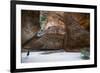 Woman in the Cathedral Gorge in the Purnululu National Park-Michael Runkel-Framed Photographic Print