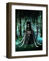 Woman in the Dark-Kyo Nakayama-Framed Giclee Print