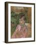 Woman in the Garden of Monsieur Forest, 1889-1891-Henri de Toulouse-Lautrec-Framed Giclee Print